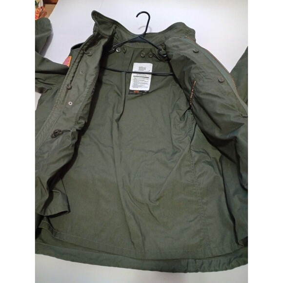 Vietnam Era Memorial Cold Weather Field Coat Large Patches Alpha Industries - Picture 11 of 14